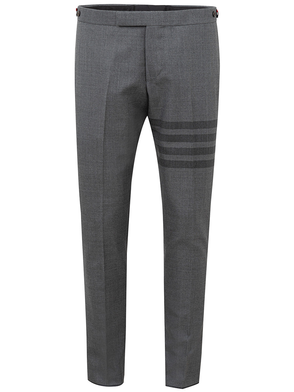 Thom Browne Elegant Tailored Gray Wool Trousers