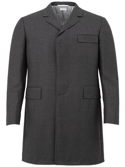 Thom Browne Exquisite Slim Fit Grey Chesterfield Overcoat