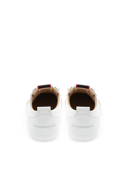 Christian Louboutin Elegant White Leather Sneakers