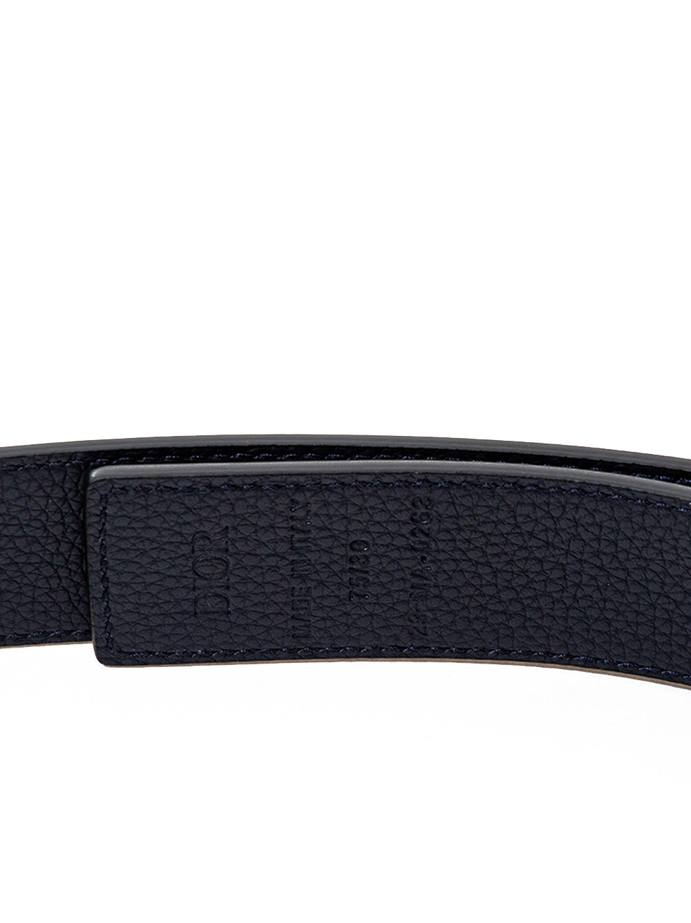 Dior Elegant Black Leather Belt with Golden Buckle