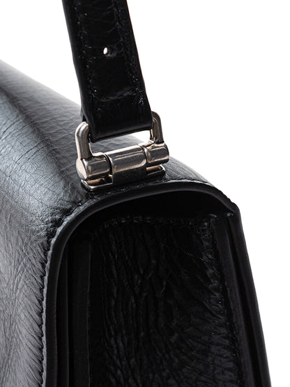 Balenciaga Elegant Black Mini Leather Shoulder Bag