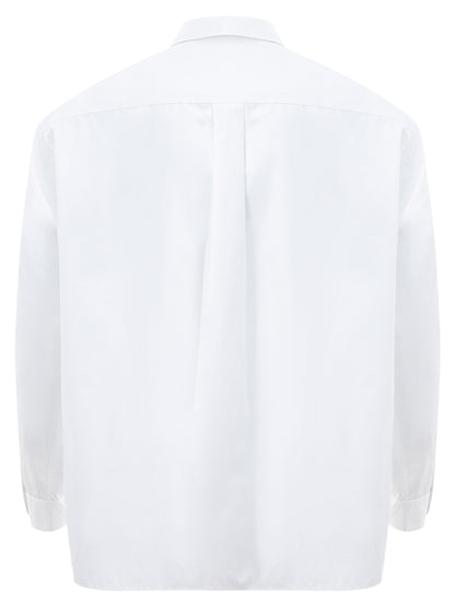 Dior Elegant White Cotton Logo Shirt - Timeless Style