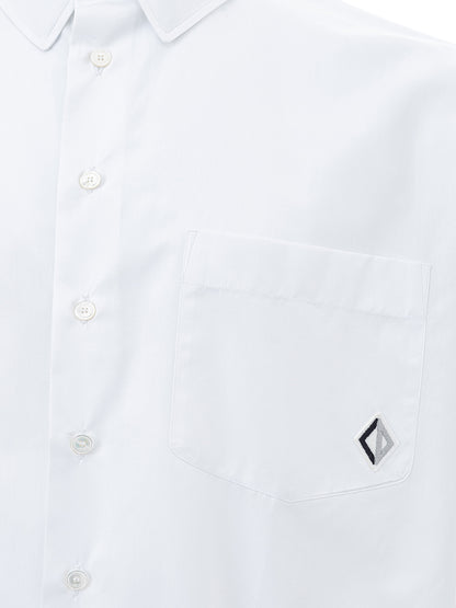 Dior Elegant White Cotton Logo Shirt - Timeless Style