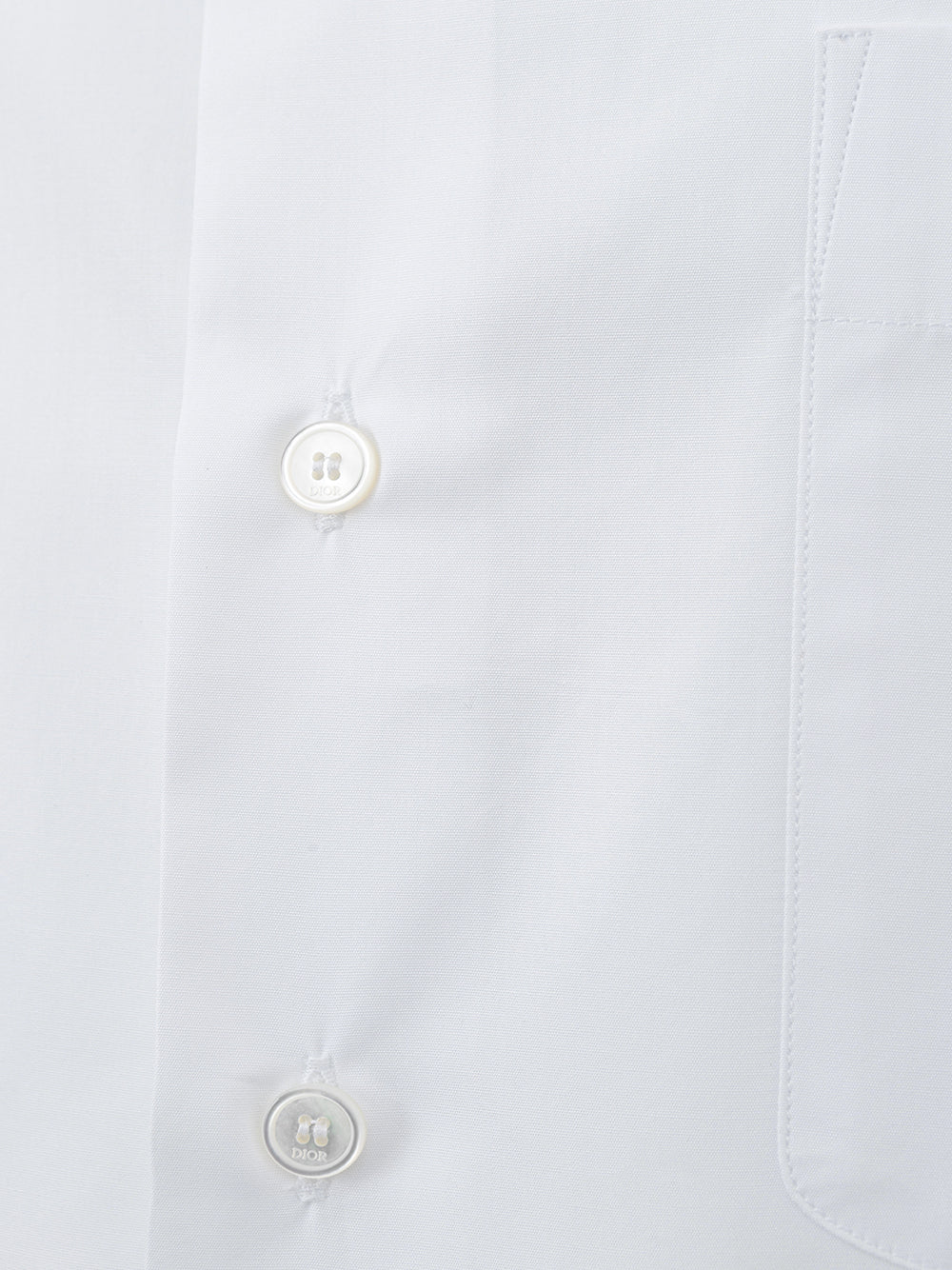 Dior Elegant White Cotton Logo Shirt - Timeless Style