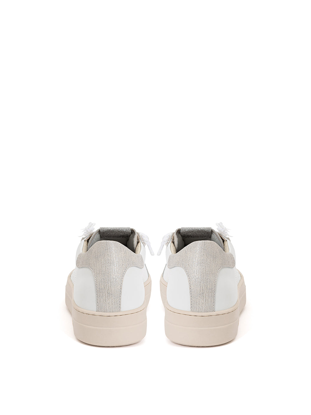 P448 Elegant White Leather Sneakers