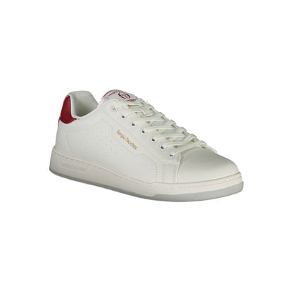 Sergio Tacchini Sleek White Sneakers with Contrast Details