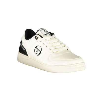 Sergio Tacchini Chic White Sneakers with Contrast Details