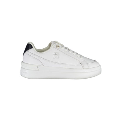 Tommy Hilfiger Chic White Sneakers with Contrast Details