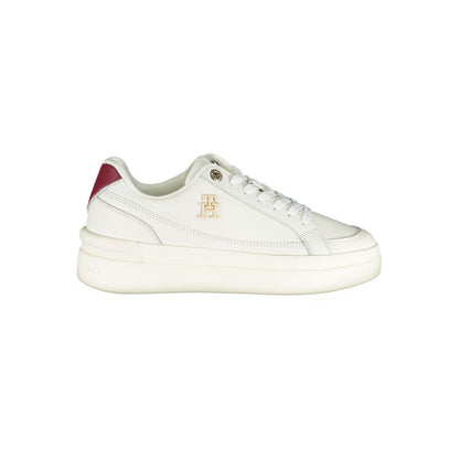 Tommy Hilfiger Sleek White Sneakers with Contrast Details