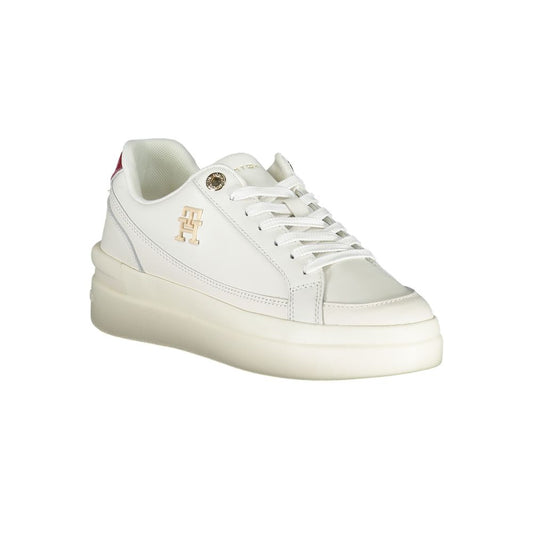 Tommy Hilfiger Sleek White Sneakers with Contrast Details