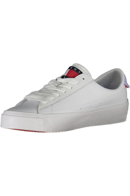 Tommy Hilfiger Eco-Conscious White Sneakers with Logo Accents