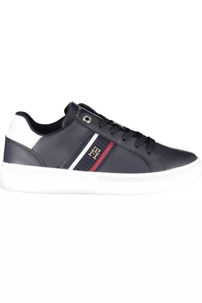 Tommy Hilfiger Chic Blue Lace-Up Sporty Sneakers