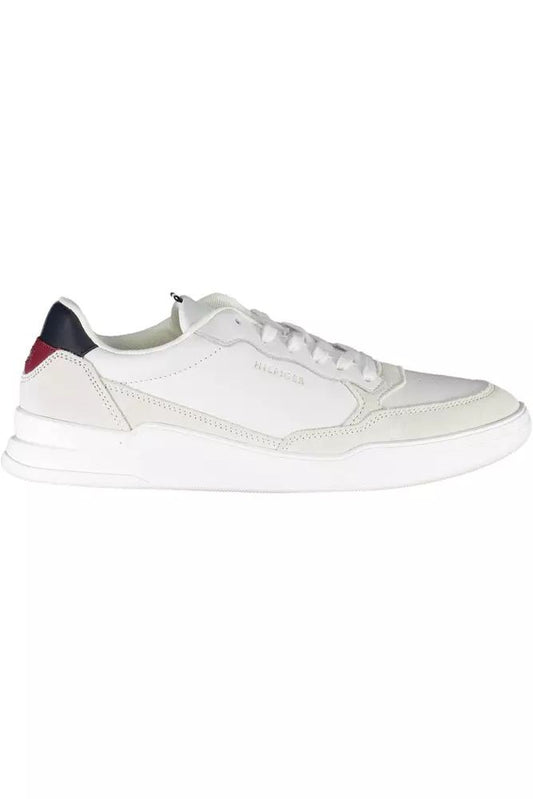 Tommy Hilfiger Eco-Conscious White Sneakers with Logo Accent