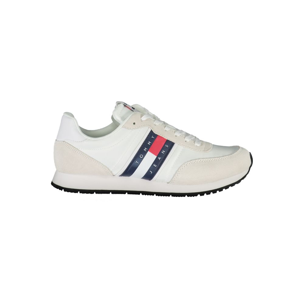 Tommy Hilfiger Sleek White Sneakers with Contrasting Details