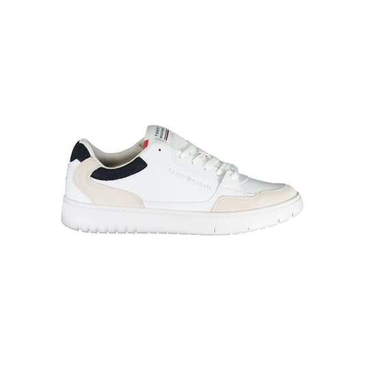 Tommy Hilfiger Sleek White Sneakers with Contrast Accents