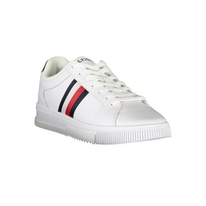 Tommy Hilfiger Sleek White Sneakers with Contrast Detail