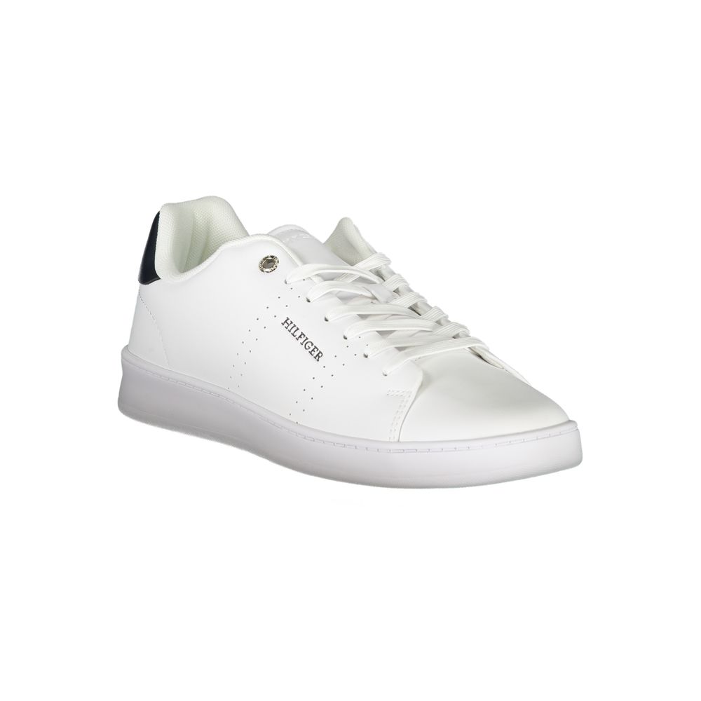 Tommy Hilfiger Sleek White Sneakers with Contrast Detailing