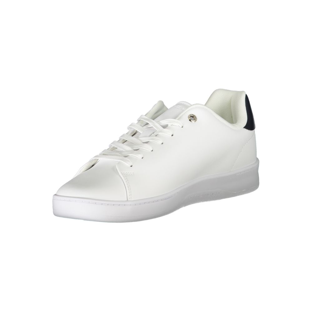 Tommy Hilfiger Sleek White Sneakers with Contrast Detailing