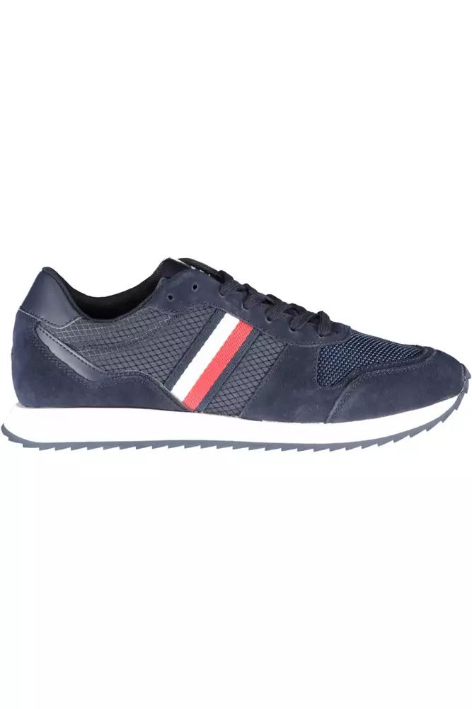 Tommy Hilfiger Eco-Conscious Blue Sneakers with Logo Detailing