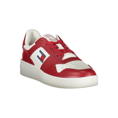 Tommy Hilfiger Chic Pink Contrast Lace-Up Sneakers