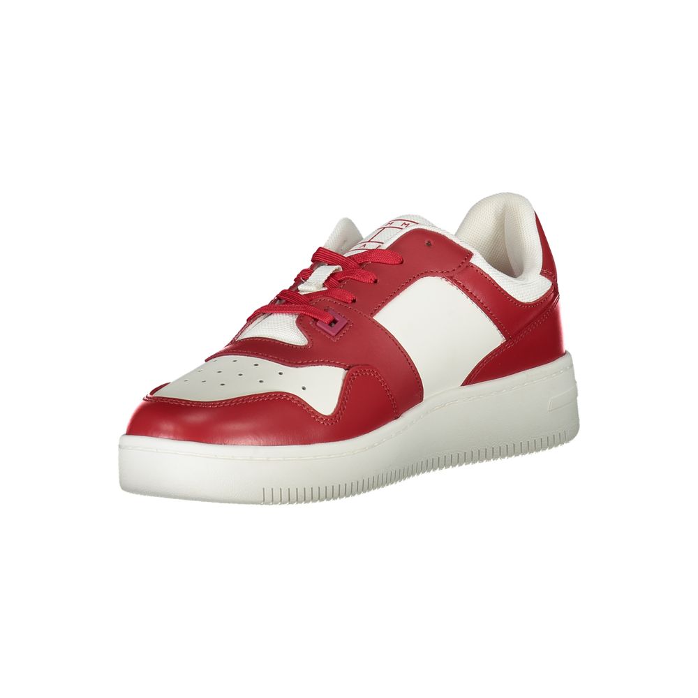 Tommy Hilfiger Chic Pink Contrast Lace-Up Sneakers