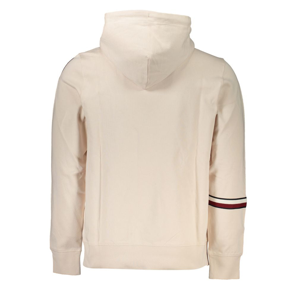 Tommy Hilfiger Beige Hooded Cotton Sweatshirt