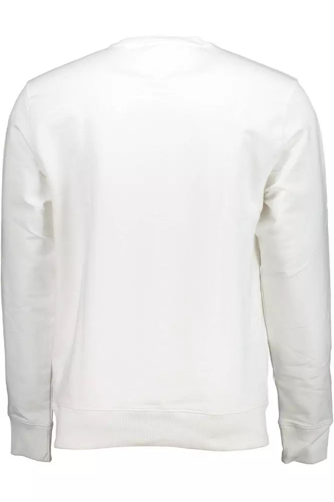 Tommy Hilfiger Elegant White Embroidered Logo Sweatshirt