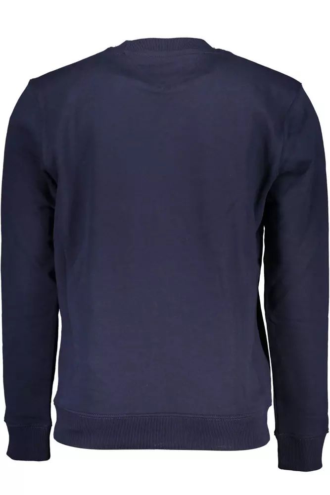 Tommy Hilfiger Classic Crew-Neck Blue Cotton Sweatshirt