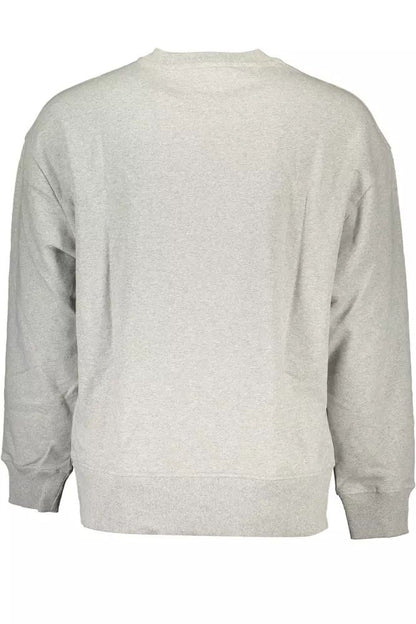 Tommy Hilfiger Chic Gray Crew Neck Embroidered Sweatshirt