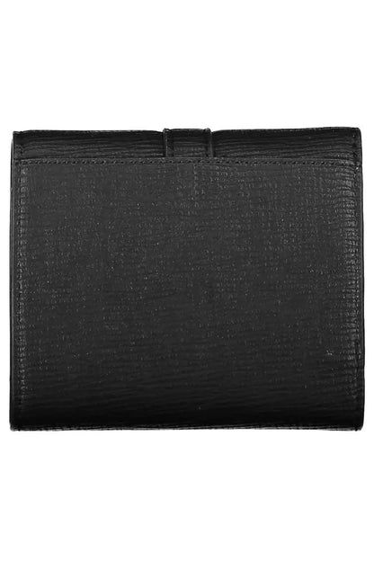 Tommy Hilfiger Elegant Black Polyethylene Trifold Wallet