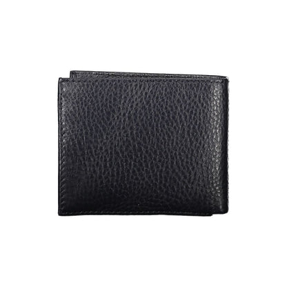 Tommy Hilfiger Elegant Blue Leather Wallet with Contrast Details