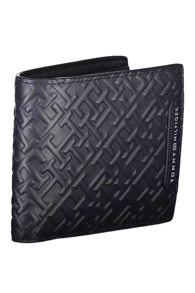 Tommy Hilfiger Blue Leather Bi-Fold Men's Wallet