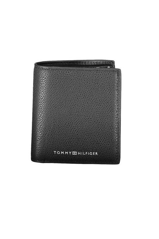 Tommy Hilfiger Elegant Black Leather RFID Wallet