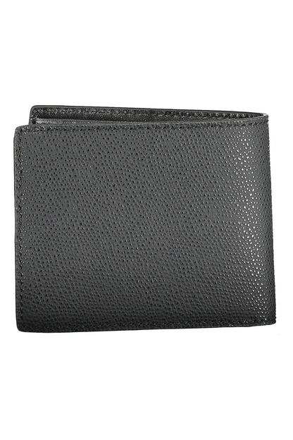 Tommy Hilfiger Elegant Black Leather Bifold Wallet