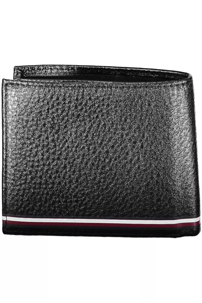 Tommy Hilfiger Elegant Black Leather Men's Wallet