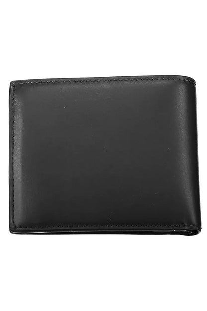 Tommy Hilfiger Elegant Black Leather Bi-Fold Wallet