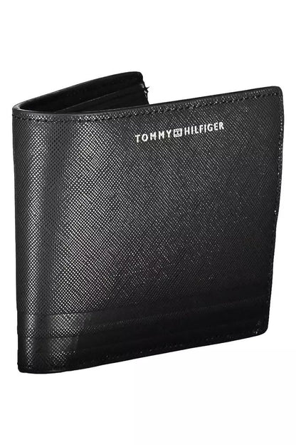 Tommy Hilfiger Chic Black Leather Bifold Wallet