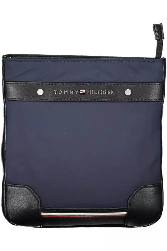 Tommy Hilfiger Chic Blue Shoulder Bag with Contrasting Details