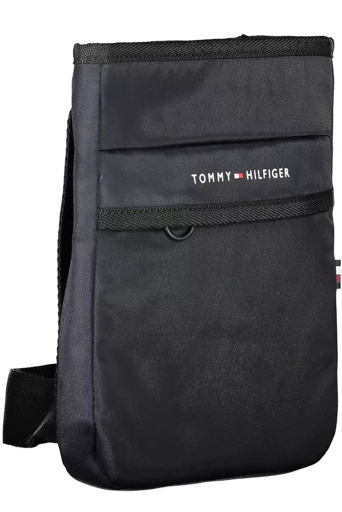 Tommy Hilfiger Sleek Blue Shoulder Bag with Contrast Details