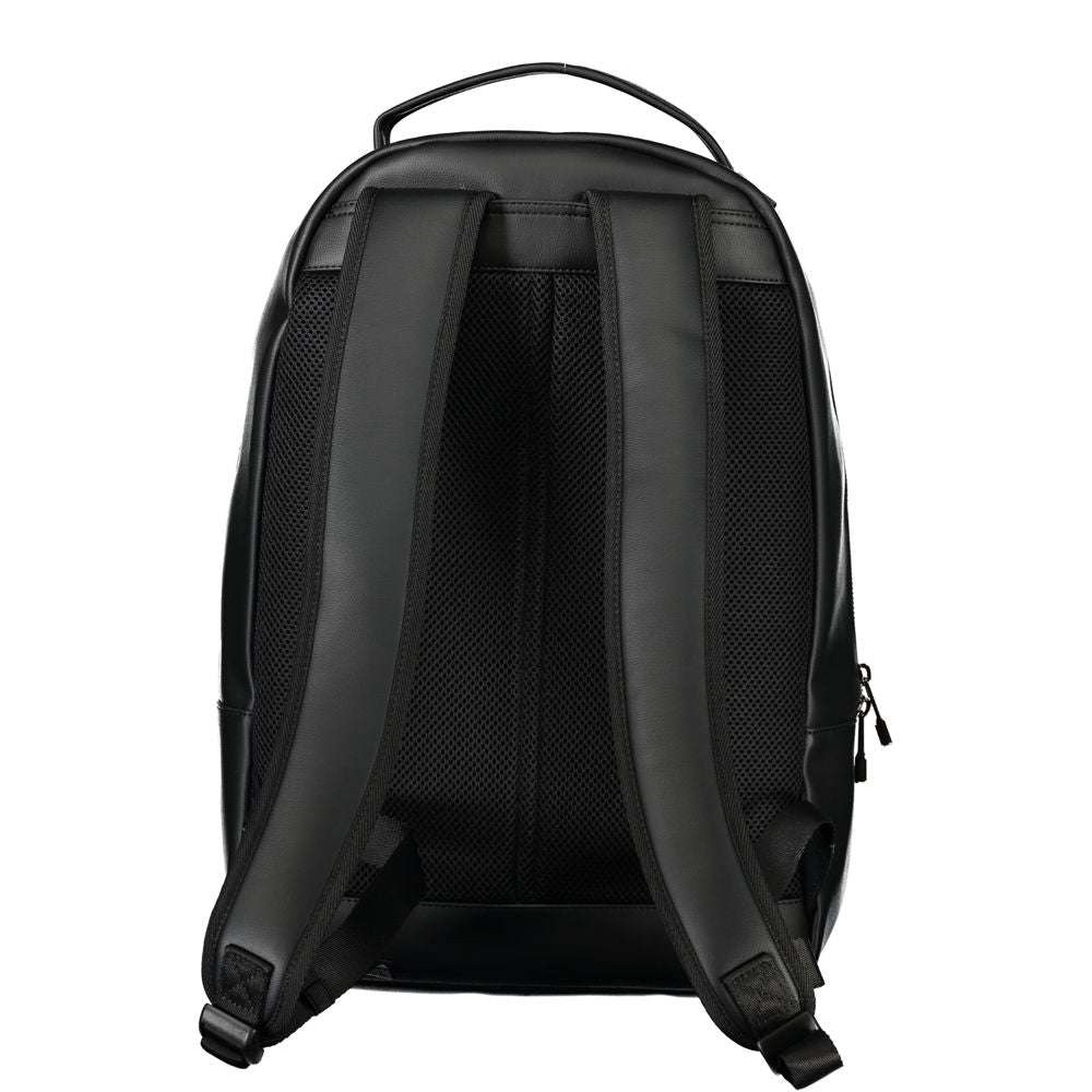 Tommy Hilfiger Elegant Black Backpack with Laptop Holder