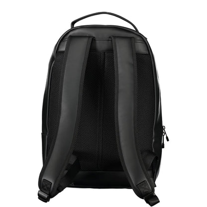 Tommy Hilfiger Elegant Black Backpack with Laptop Holder