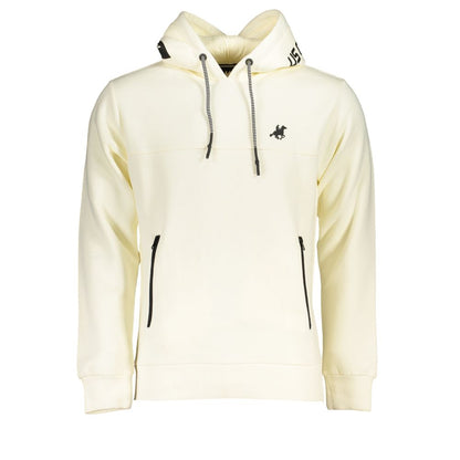 U.S. Grand Polo Chic White Hooded Fleece Sweatshirt