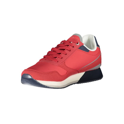 U.S. POLO ASSN. Sleek Pink Lace-Up Sneakers with Contrast Details