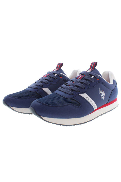 U.S. POLO ASSN. Sleek Blue Lace-Up Sports Sneakers