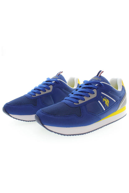 U.S. POLO ASSN. Sleek Blue Lace-Up Sports Sneakers