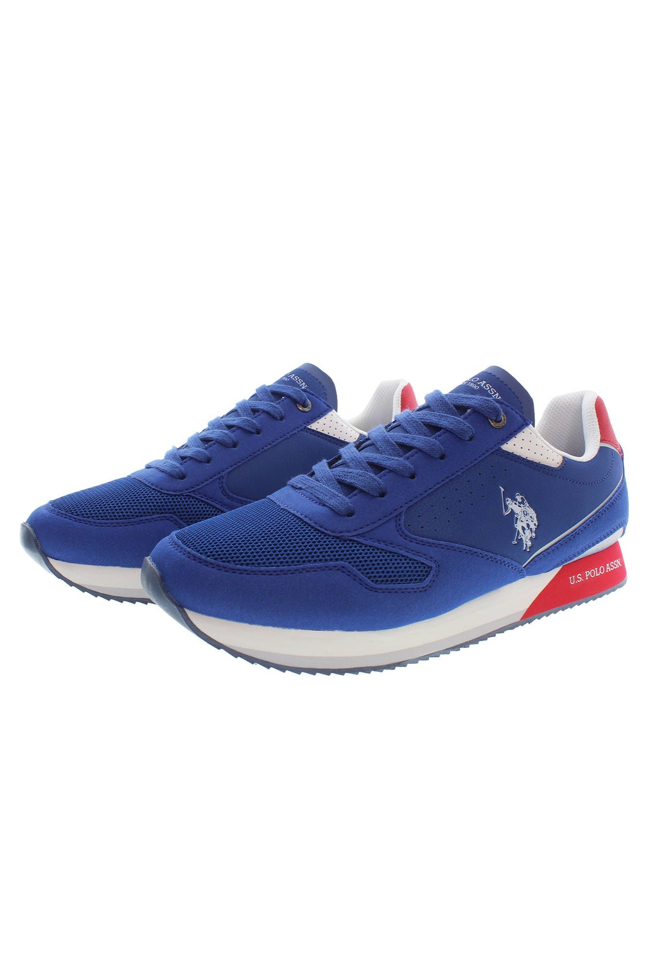 U.S. POLO ASSN. Elegant Blue Sports Sneakers with Logo Accent