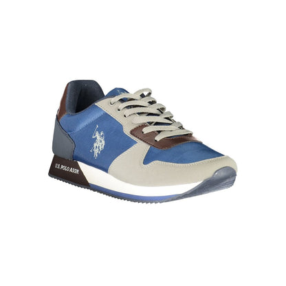 U.S. POLO ASSN. Sleek Blue Lace-Up Sports Sneakers