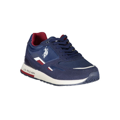 U.S. POLO ASSN. Sleek Blue Lace-Up Athletic Sneakers