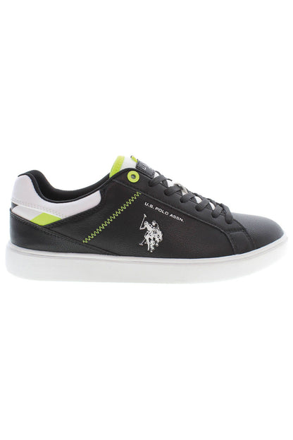 U.S. POLO ASSN. Elegant Black Lace-Up Sneakers