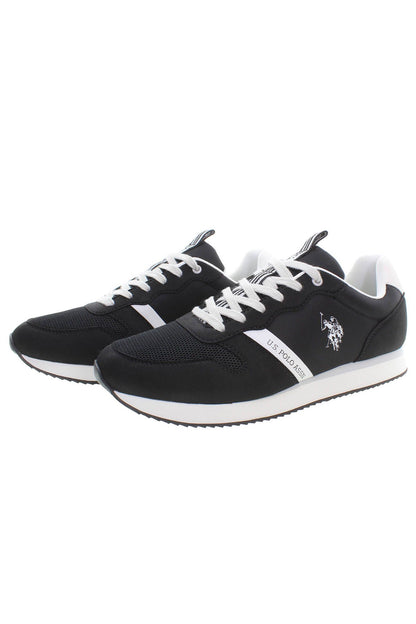 U.S. POLO ASSN. Sleek Black Sneakers with Contrast Accents